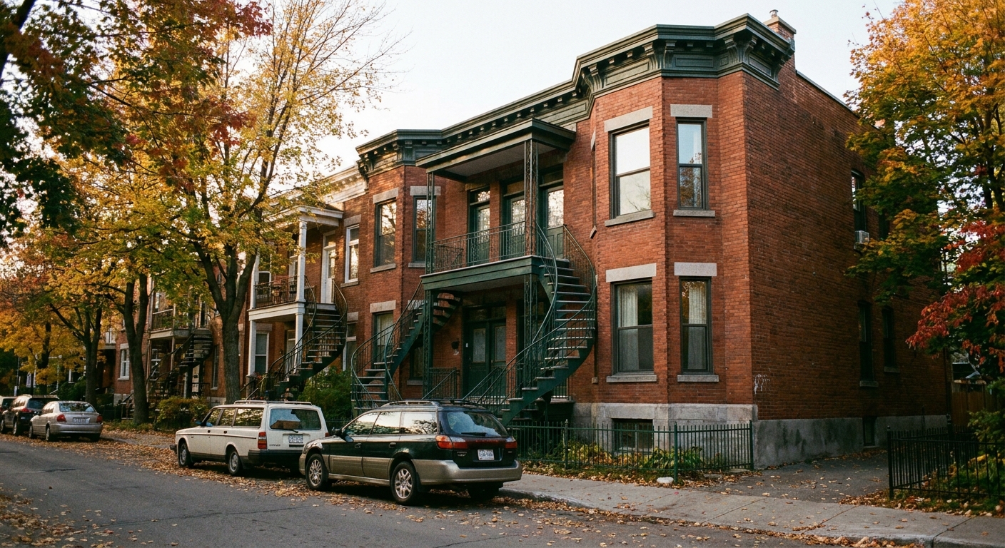 Immeuble résidentiel bien entretenu géré par F. Dupras à Montréal